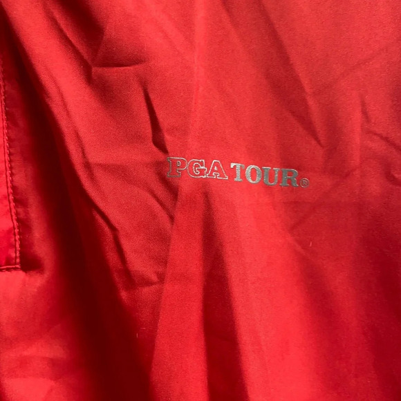 PGA Tour Championship reversible 1/2 zip wool nylon pullover Sz S 18” PTP - Picture 5 of 11